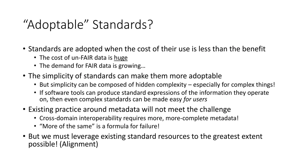 adoptable standards