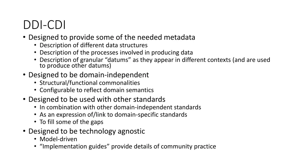 ddi cdi designed to provide some of the needed