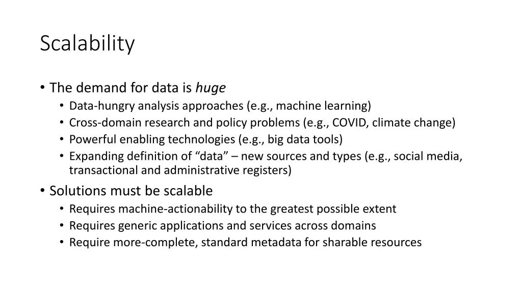 scalability