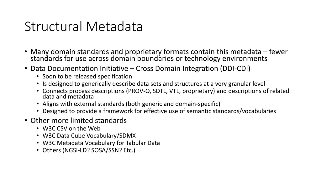 structural metadata