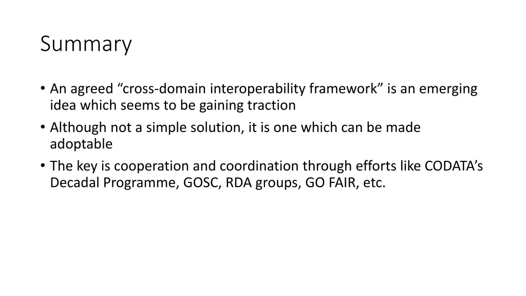 summary