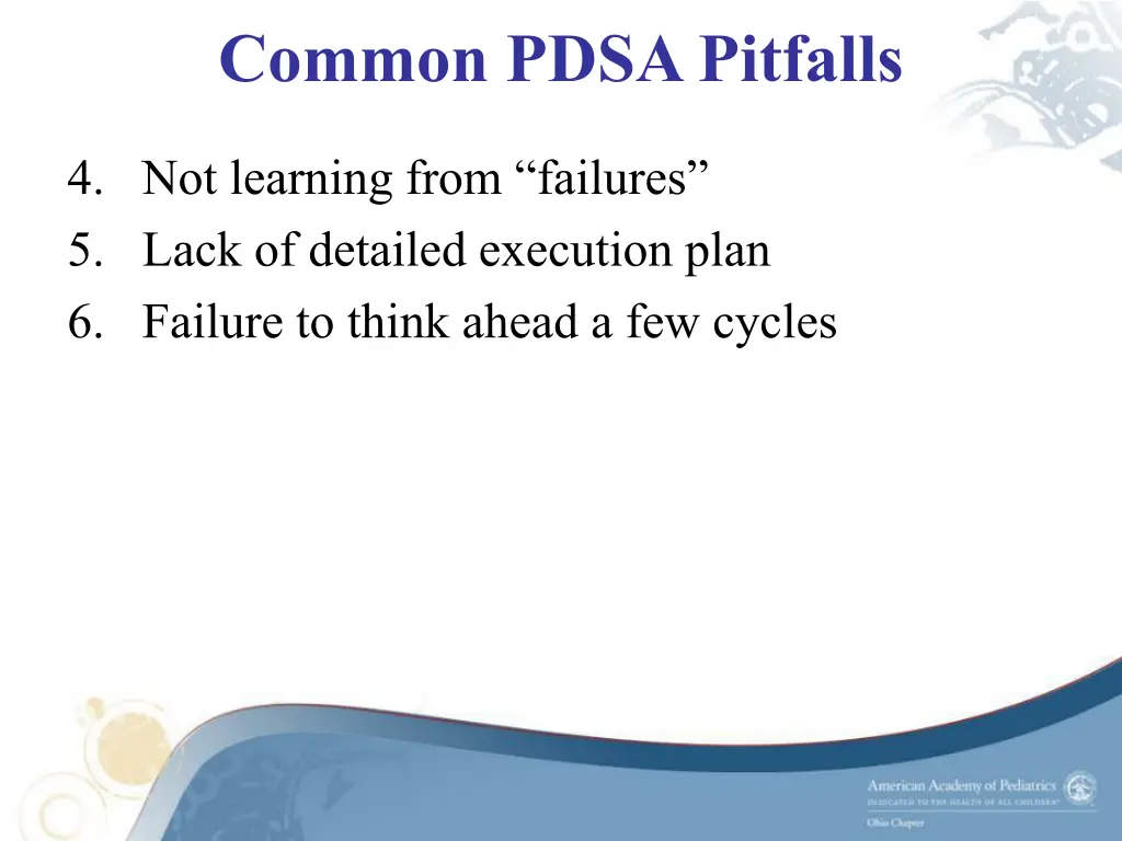 common pdsa pitfalls 1