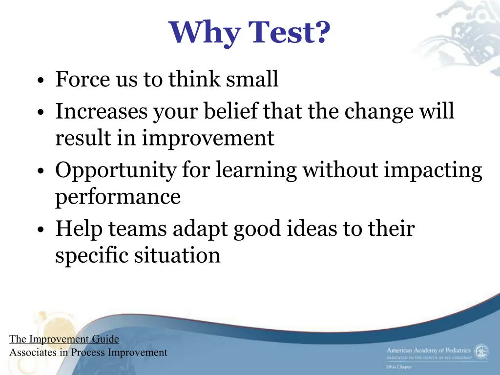 why test