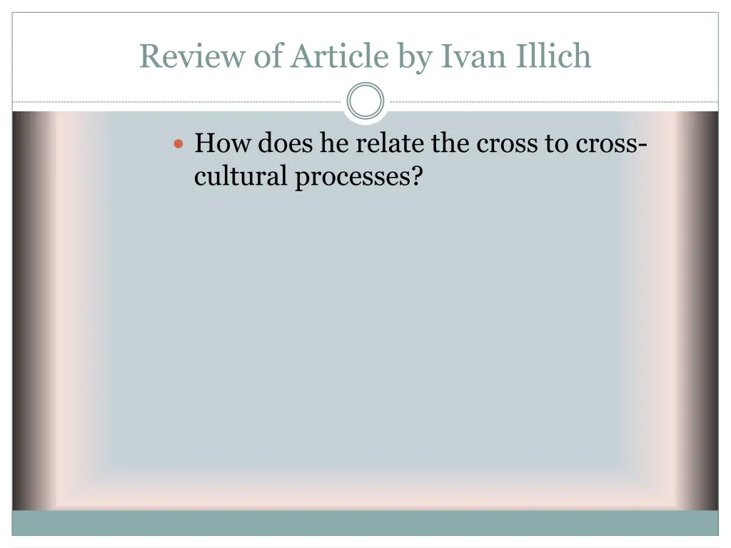 review of article by ivan illich