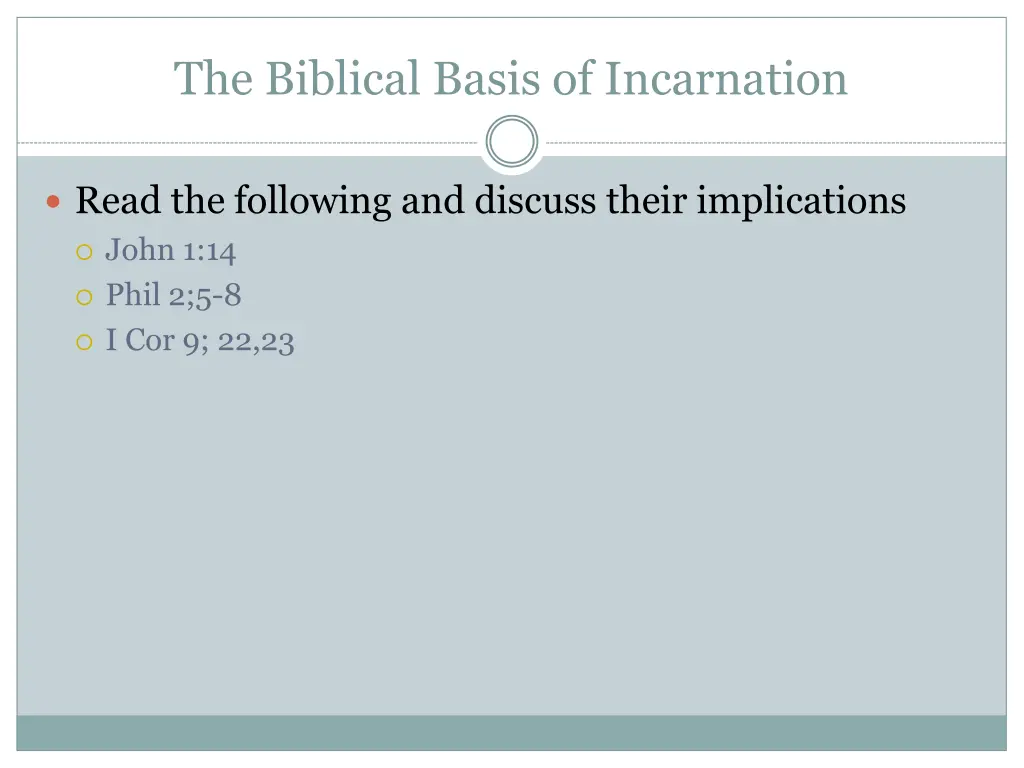 the biblical basis of incarnation