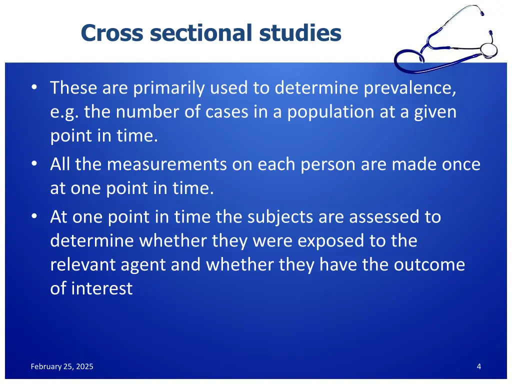 cross sectional studies 1