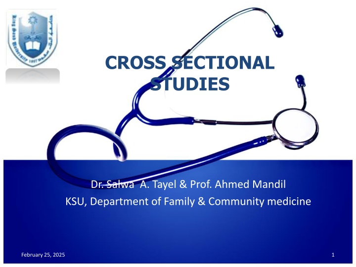 cross sectional studies