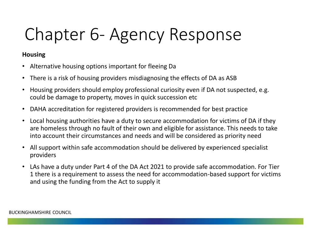 chapter 6 agency response 3
