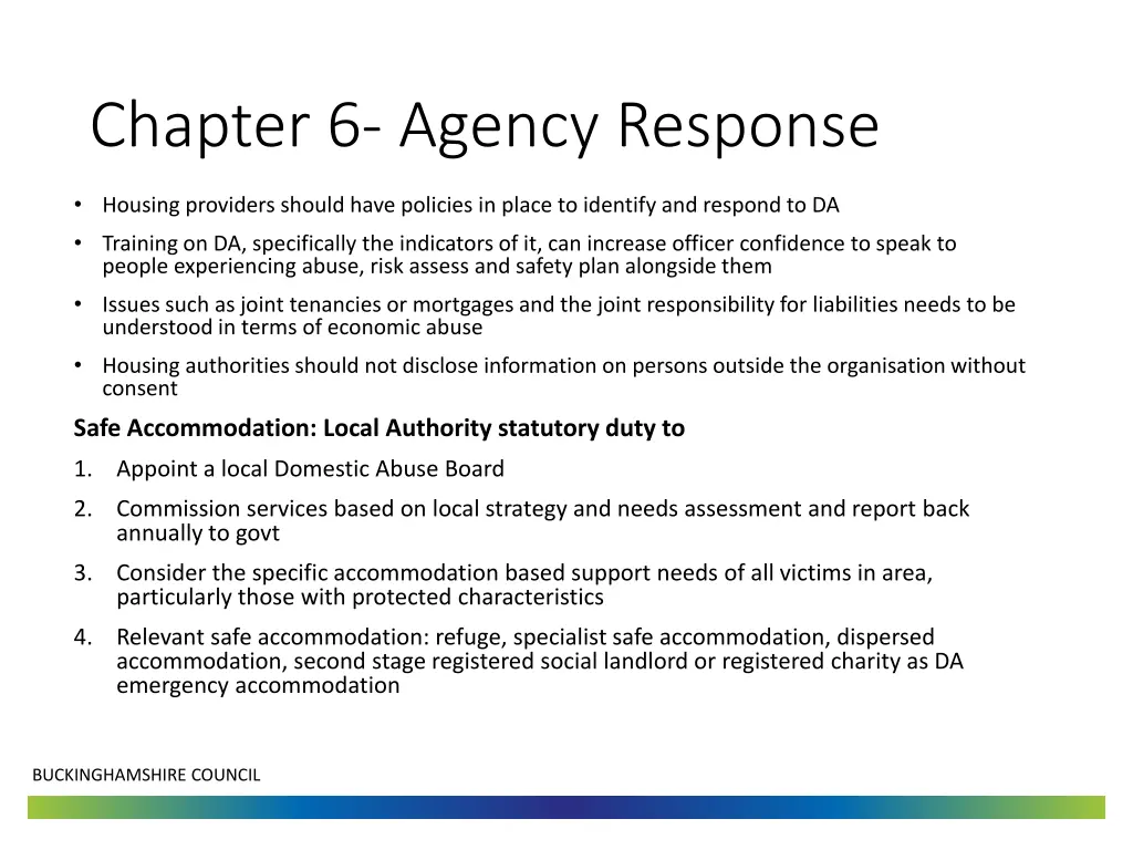 chapter 6 agency response 4