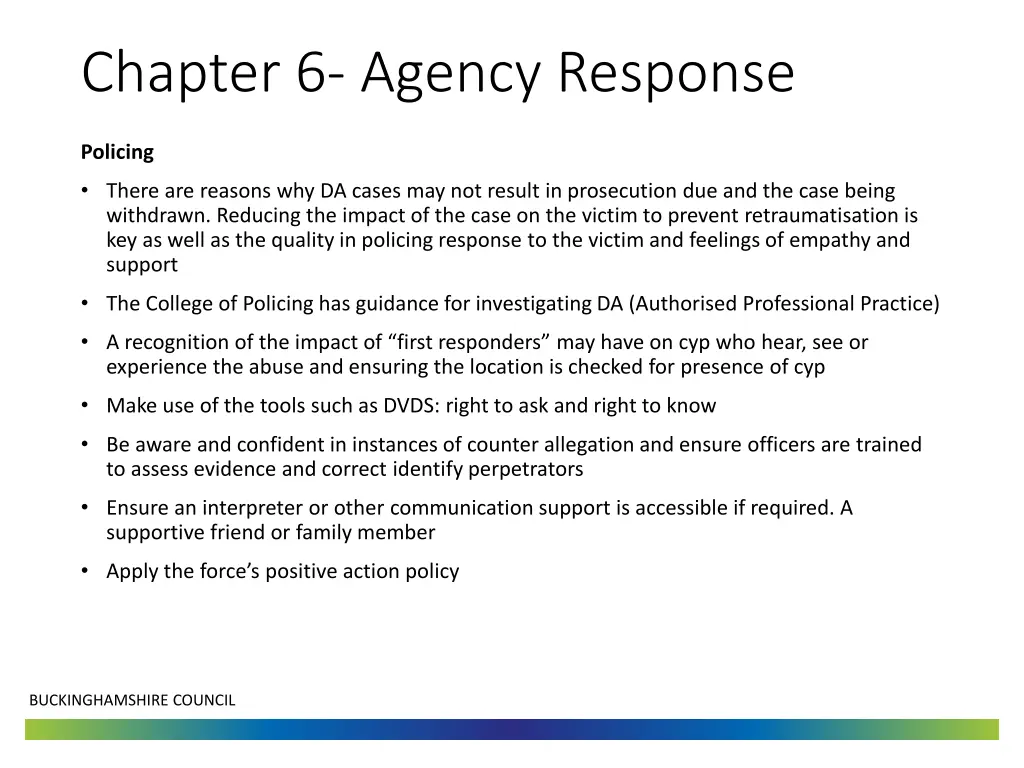 chapter 6 agency response 5