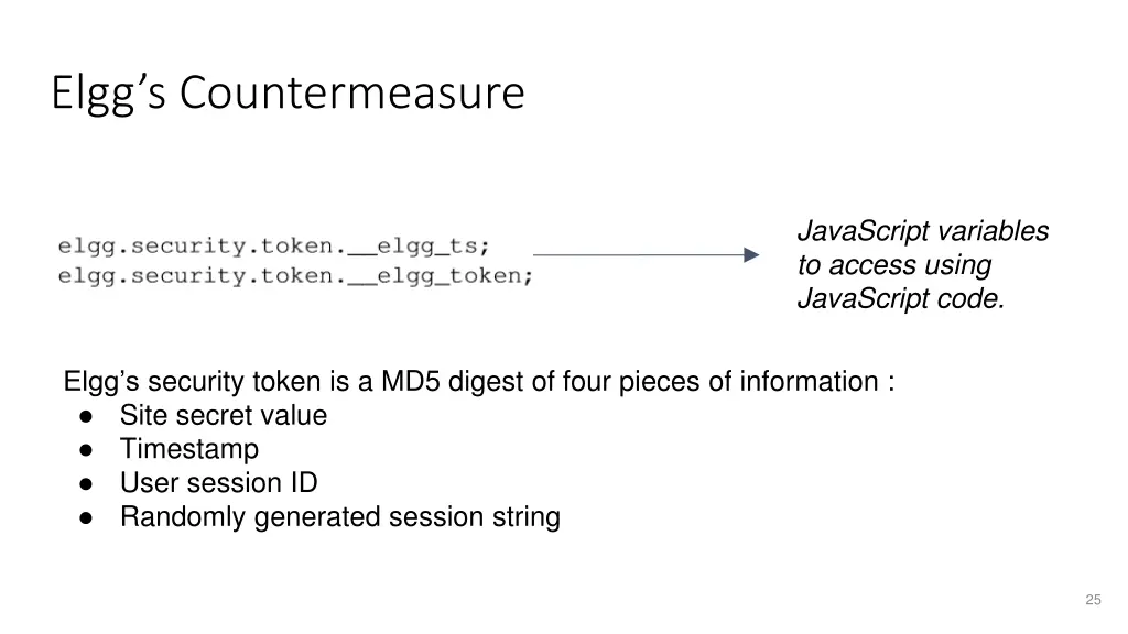 elgg s countermeasure 1