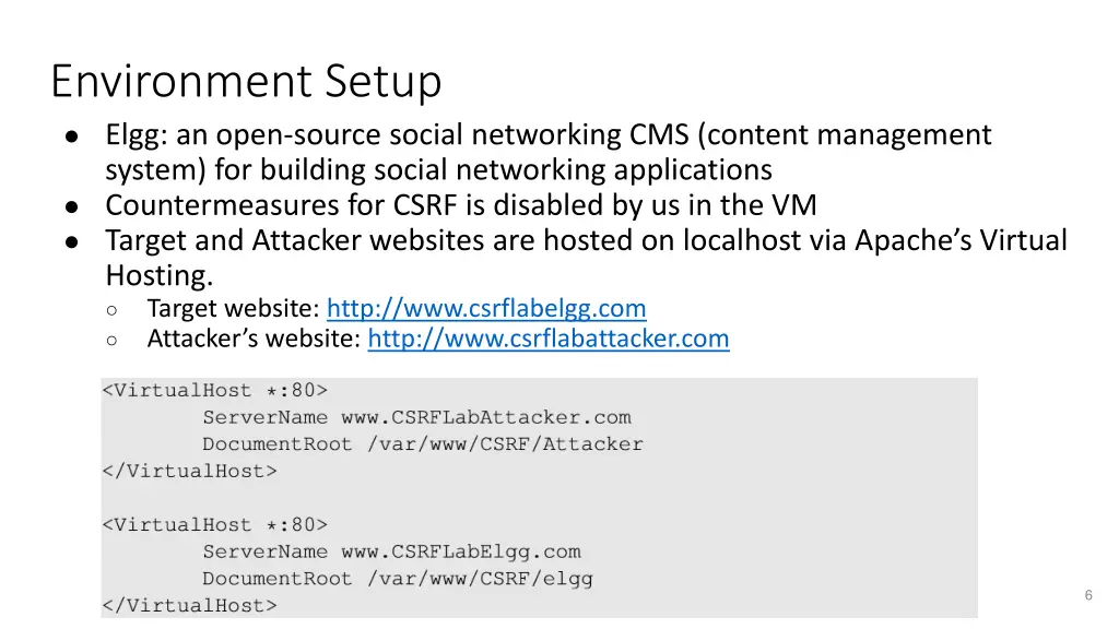 environment setup elgg an open source social