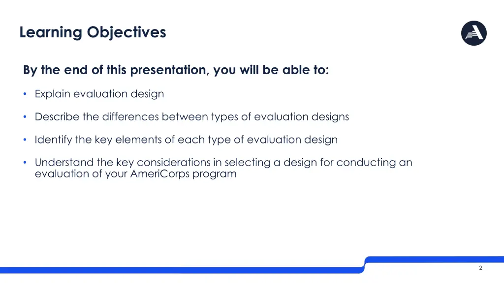learning objectives