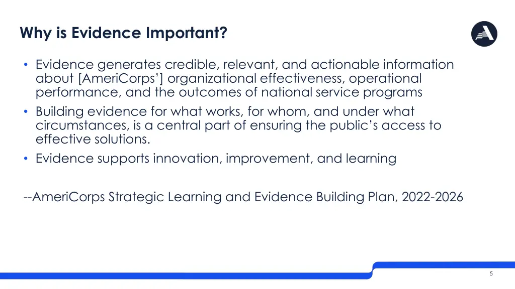 why is evidence important