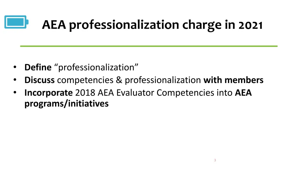 aea professionalization charge in 2021