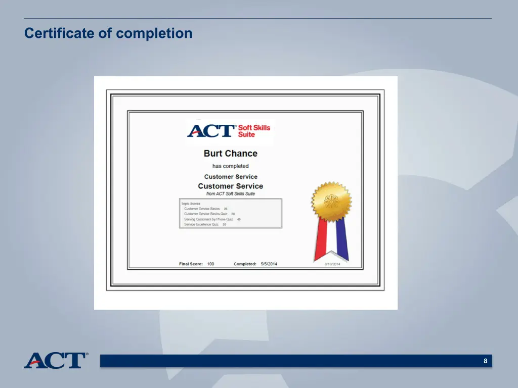 certificate of completion