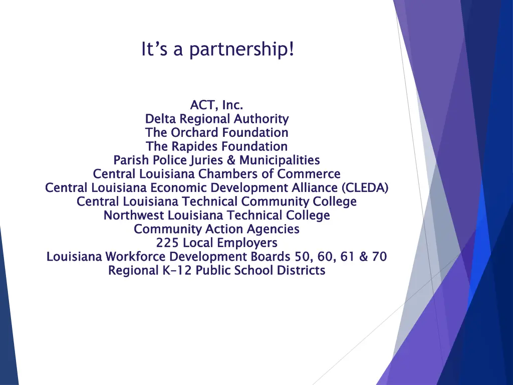 it s a partnership