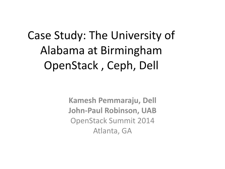 case study the university of alabama