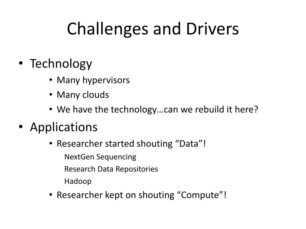 challenges and drivers