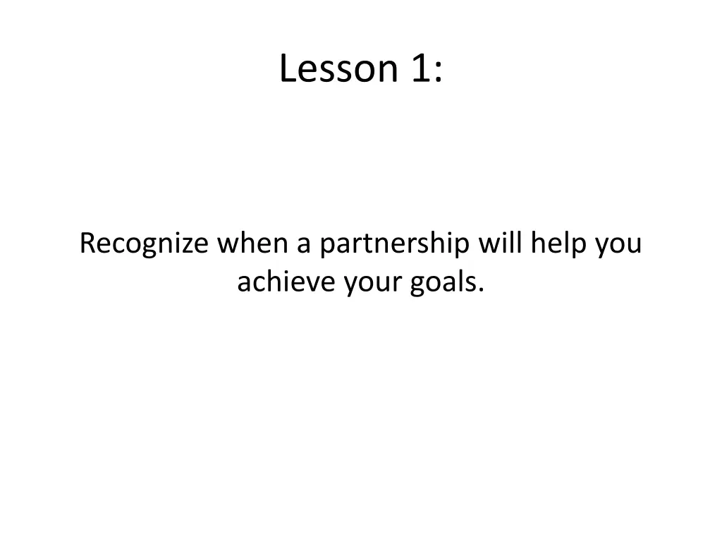 lesson 1