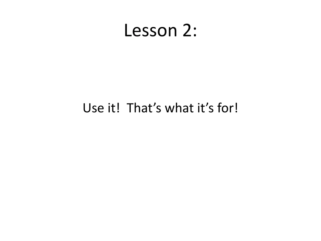 lesson 2