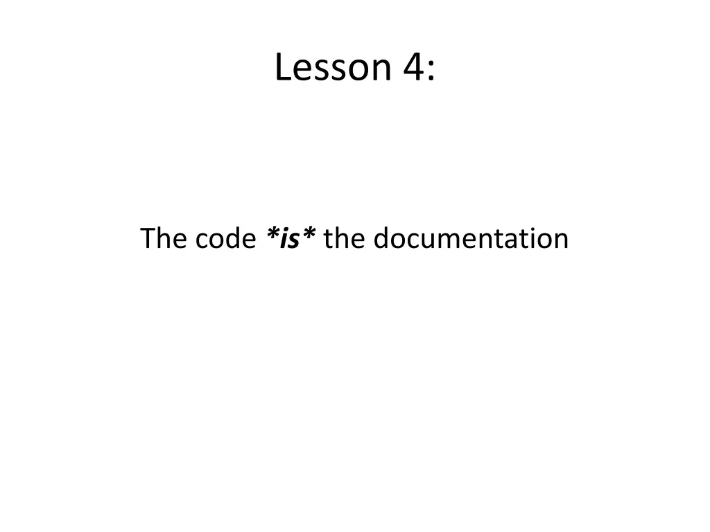 lesson 4