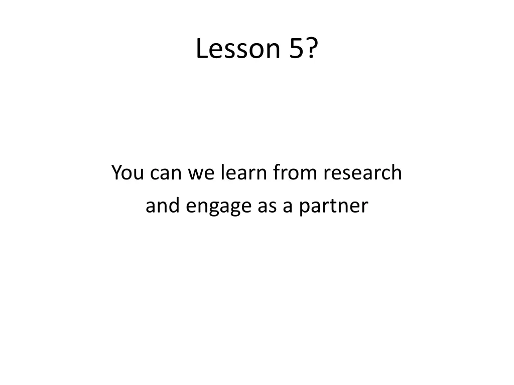 lesson 5