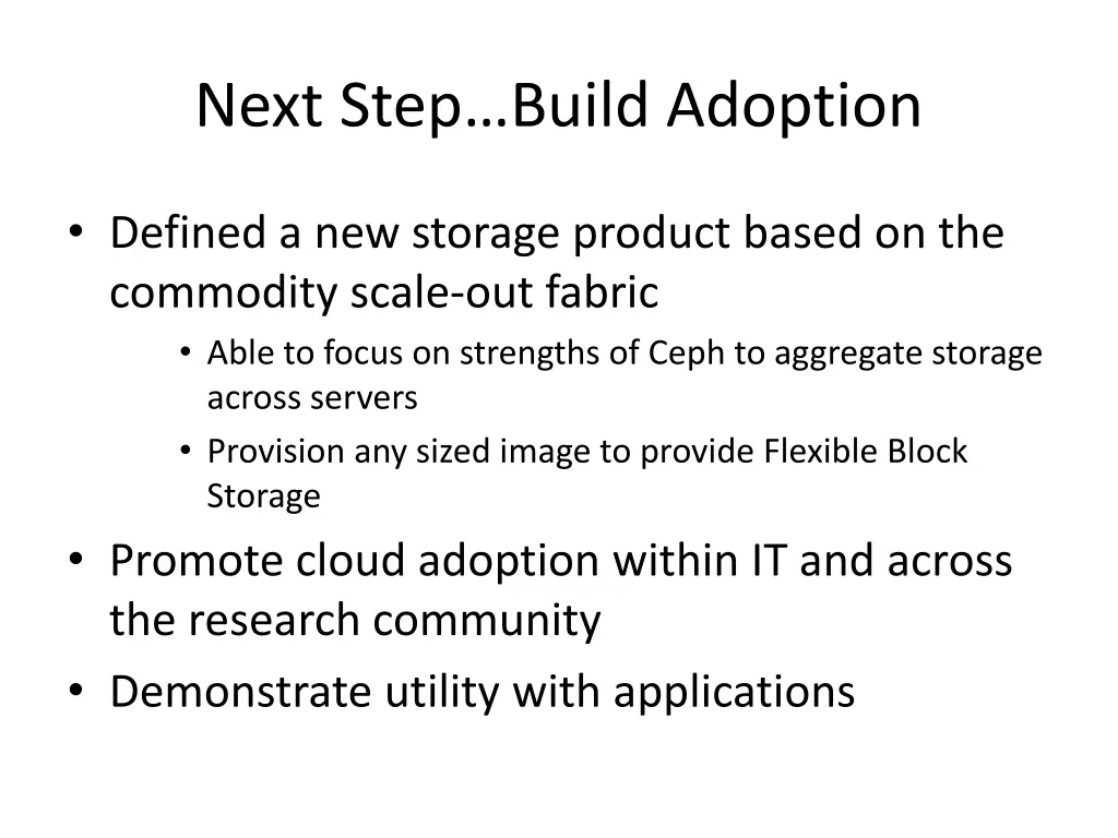 next step build adoption