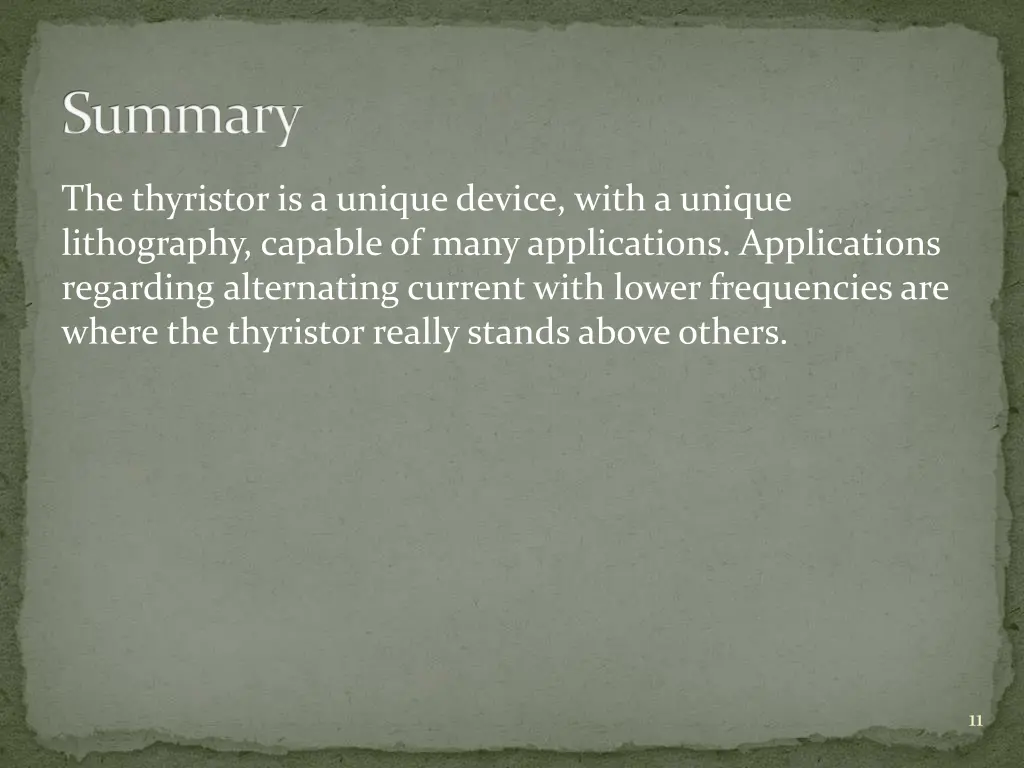 summary
