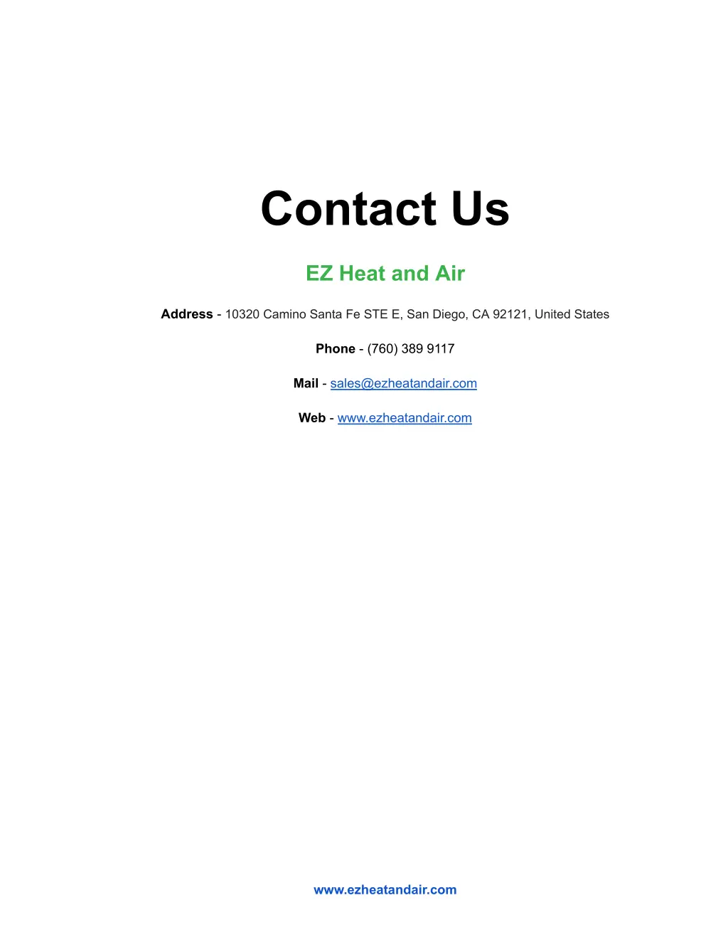 contact us