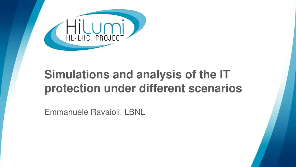 simulations and analysis of the it protection