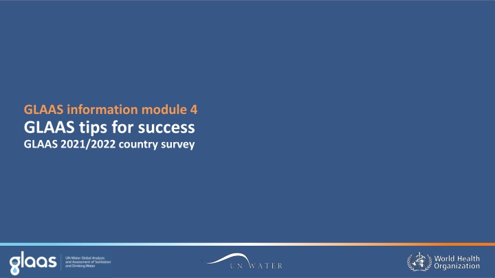 glaas information module 4 glaas tips for success