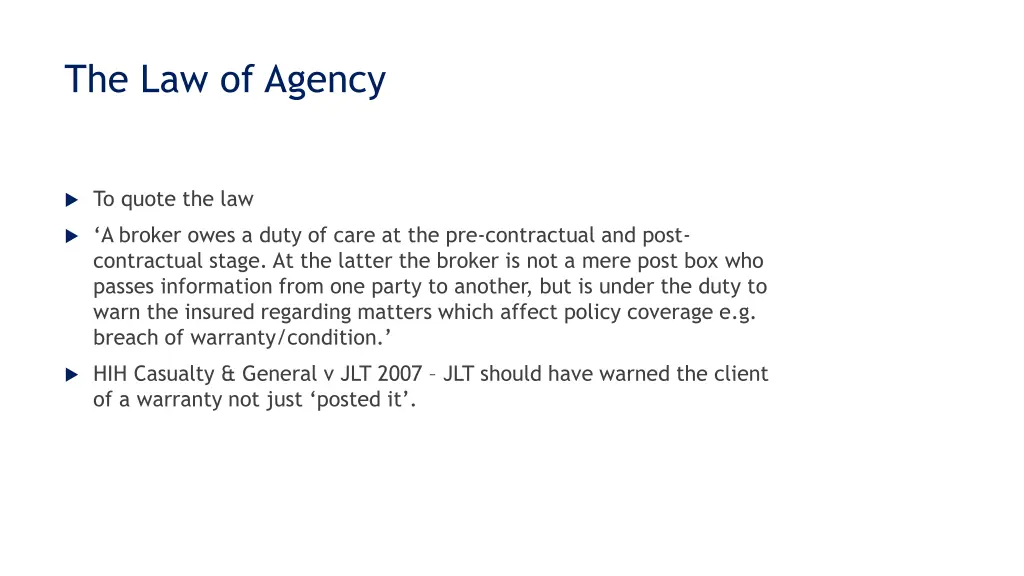 the law of agency 1