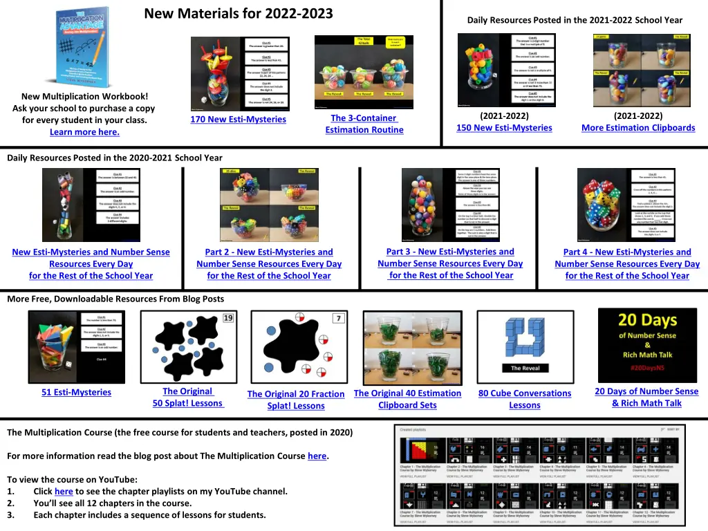 new materials for 2022 2023 2