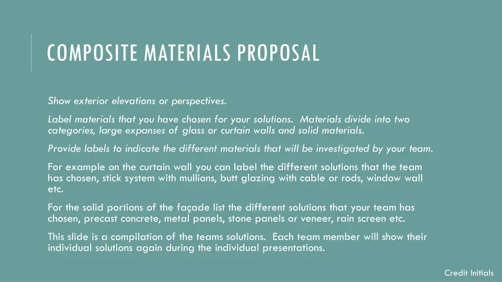 composite materials proposal