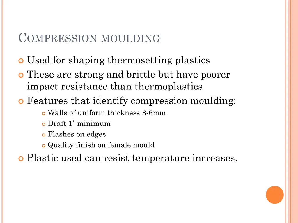 c ompression moulding
