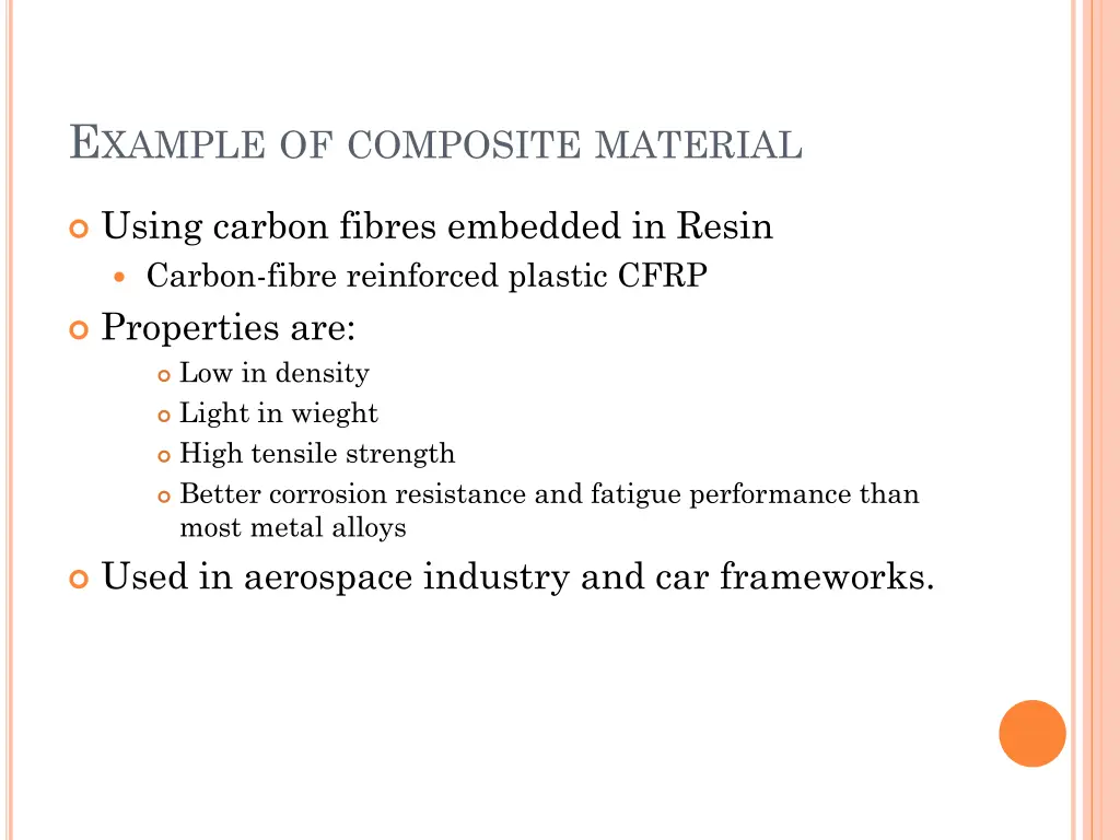 e xample of composite material