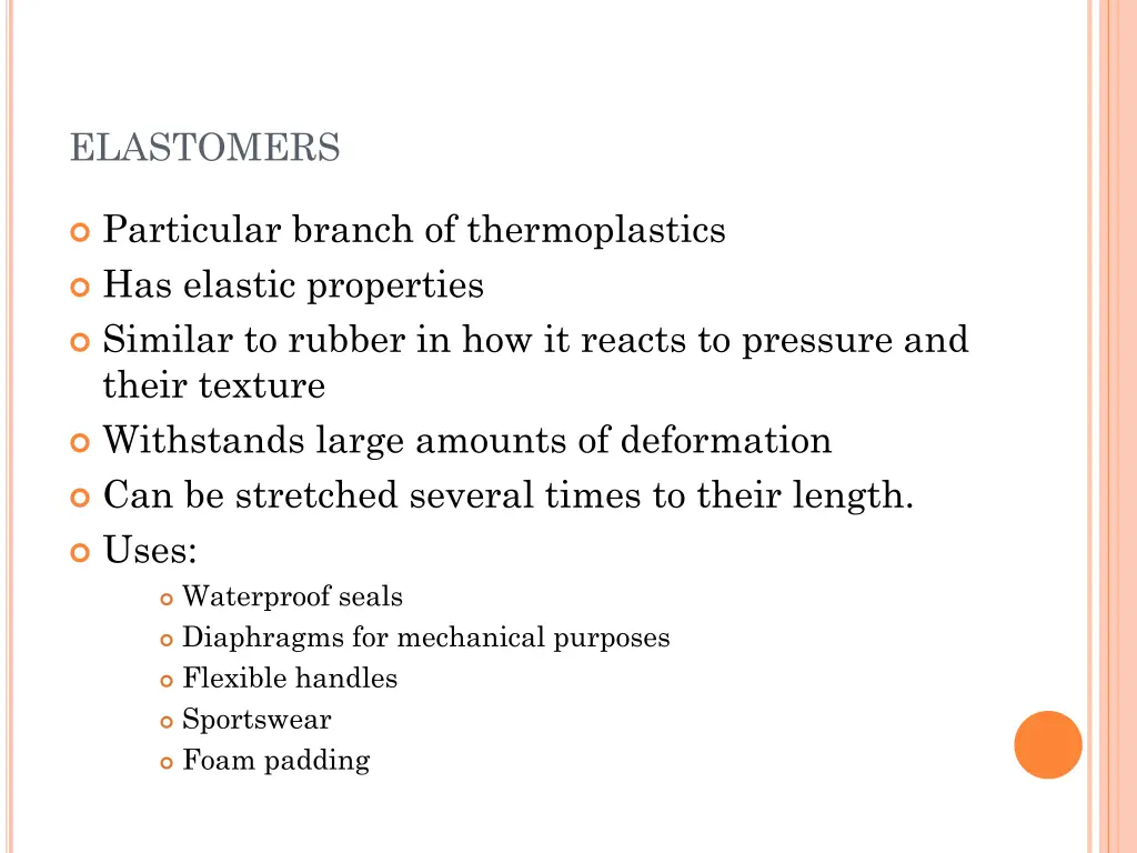 elastomers