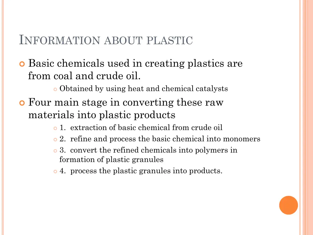 i nformation about plastic