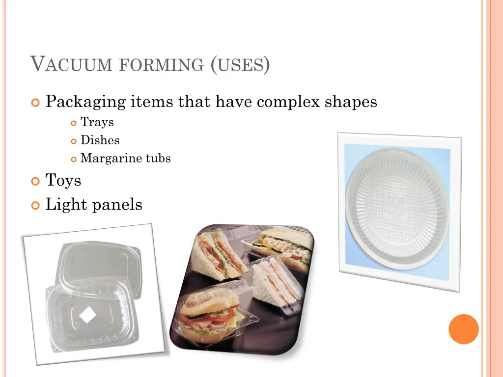 v acuum forming uses