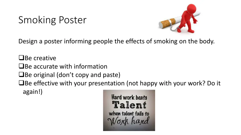 smoking poster