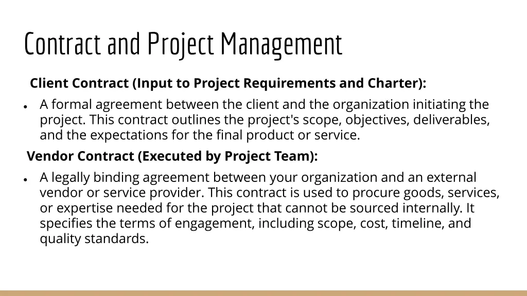contract and project management 1