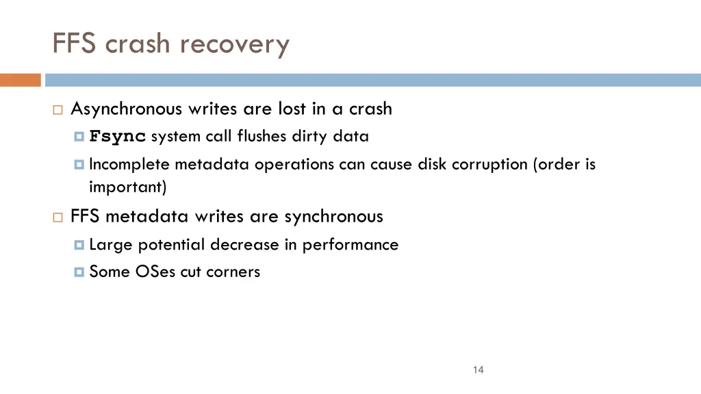 ffs crash recovery