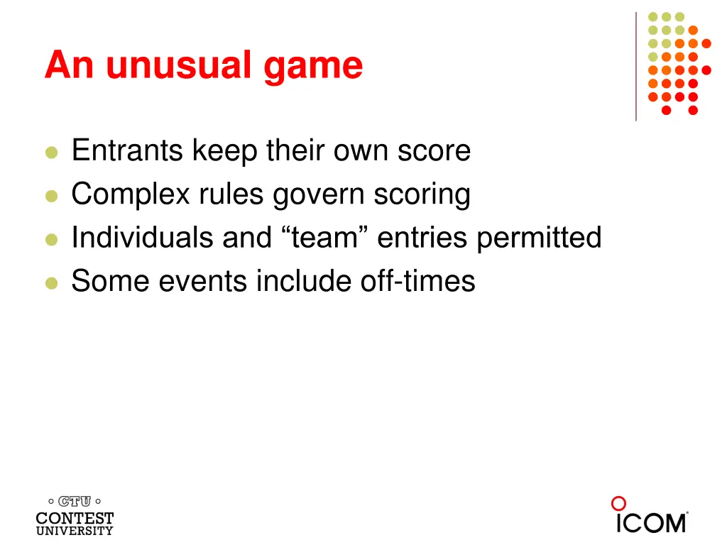 an unusual game 3