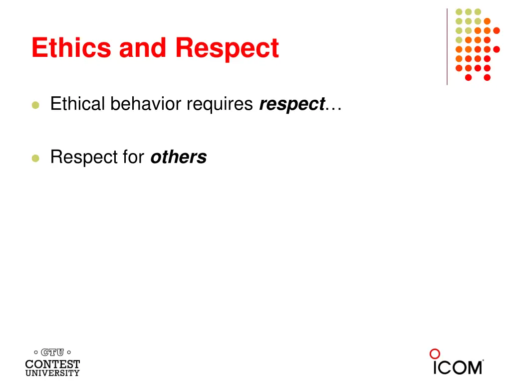 ethics and respect 1