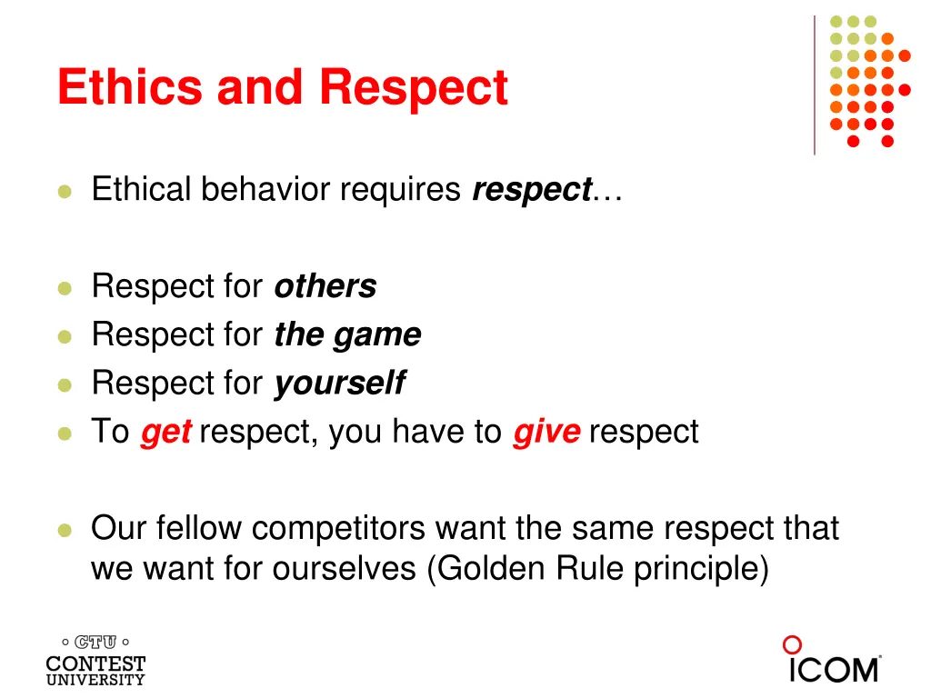 ethics and respect 5