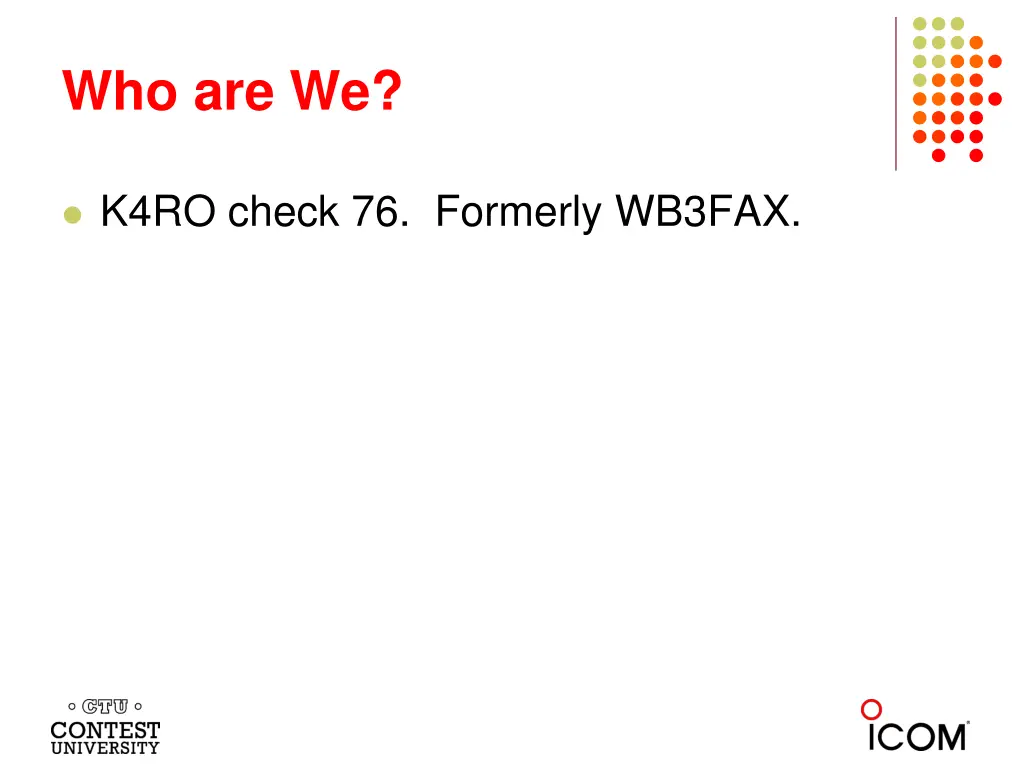 who are we