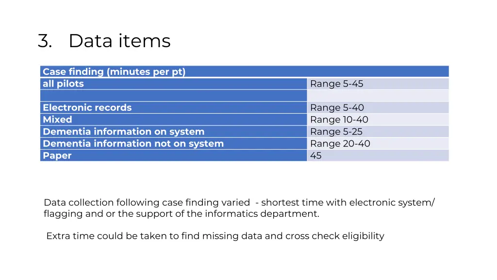 3 data items 1