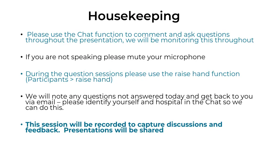 housekeeping