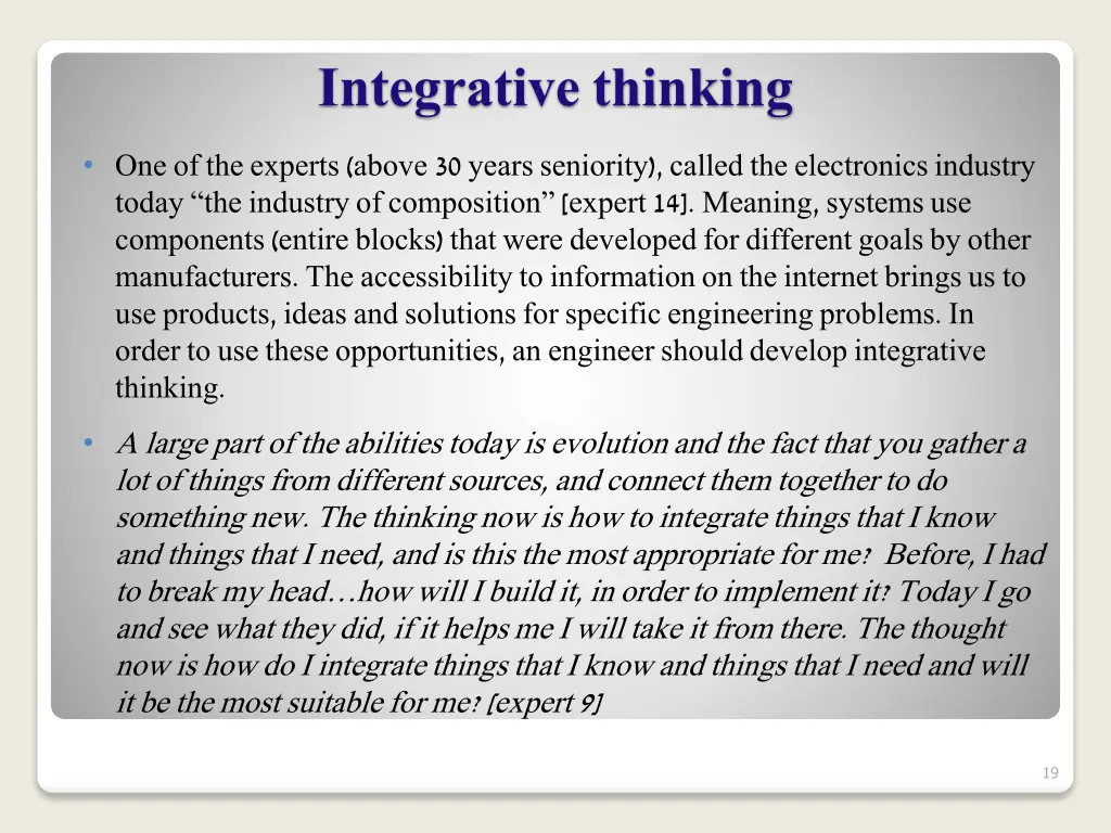 integrative thinking
